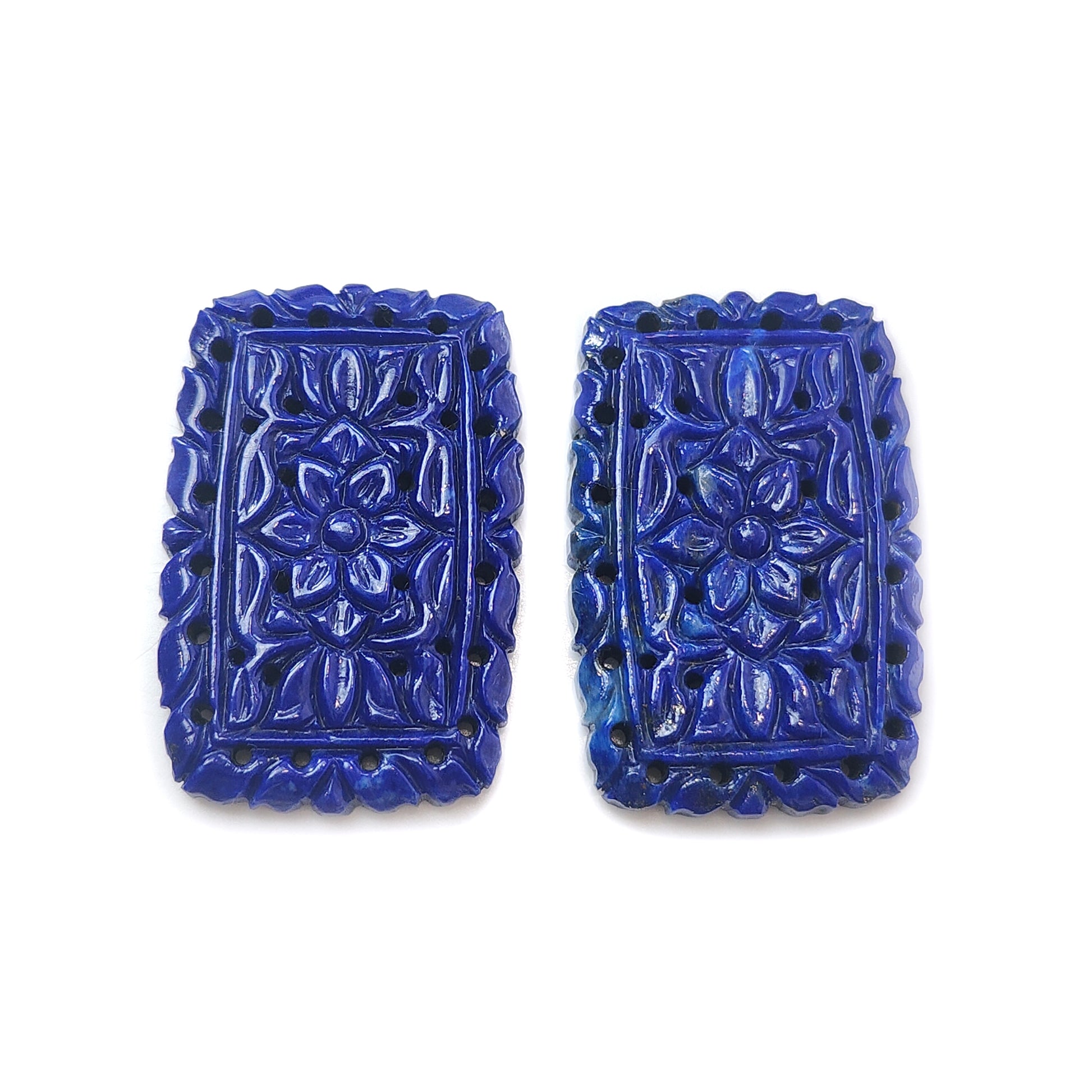 lapis lazuli cushion carving