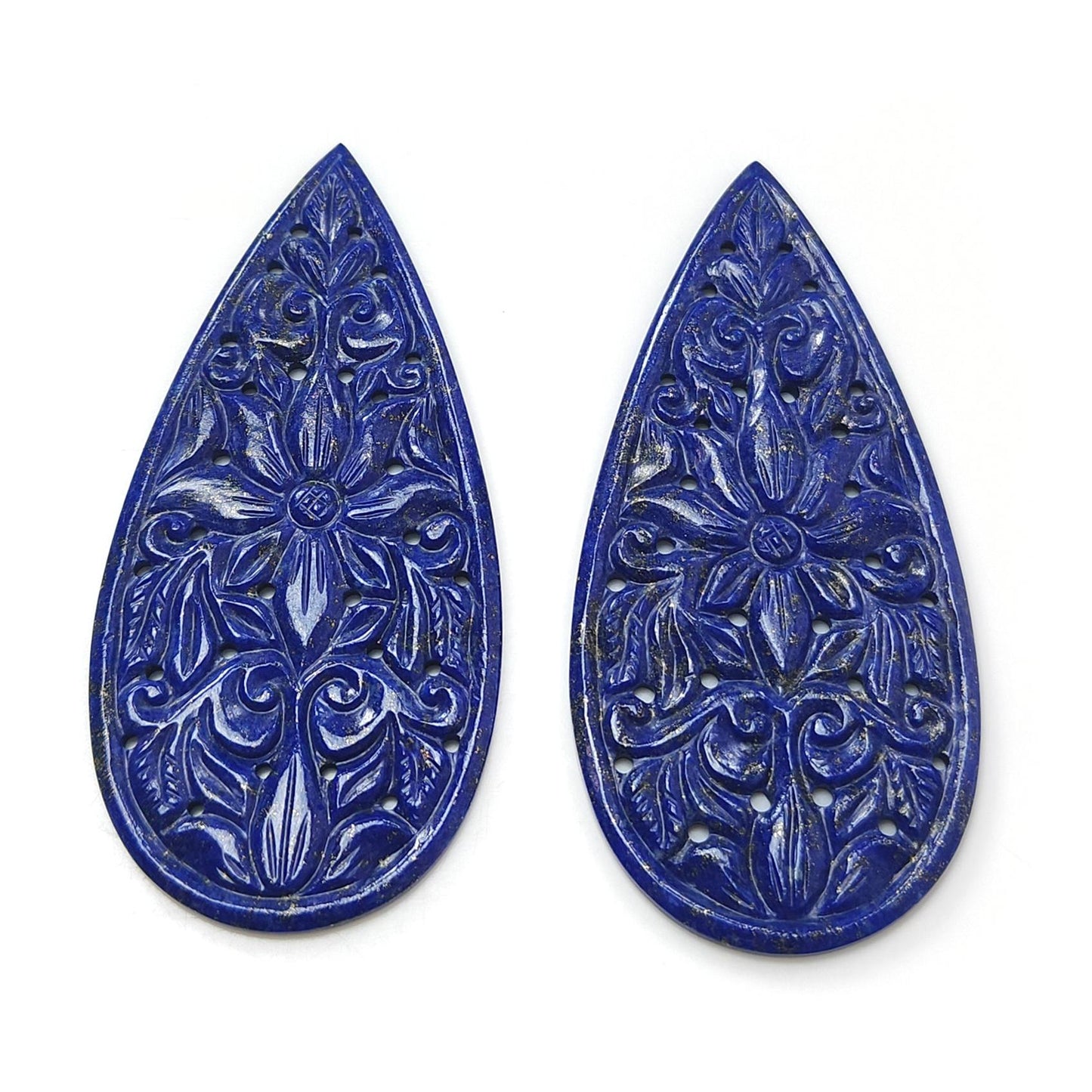 Lapis Lazuli Pear Carving