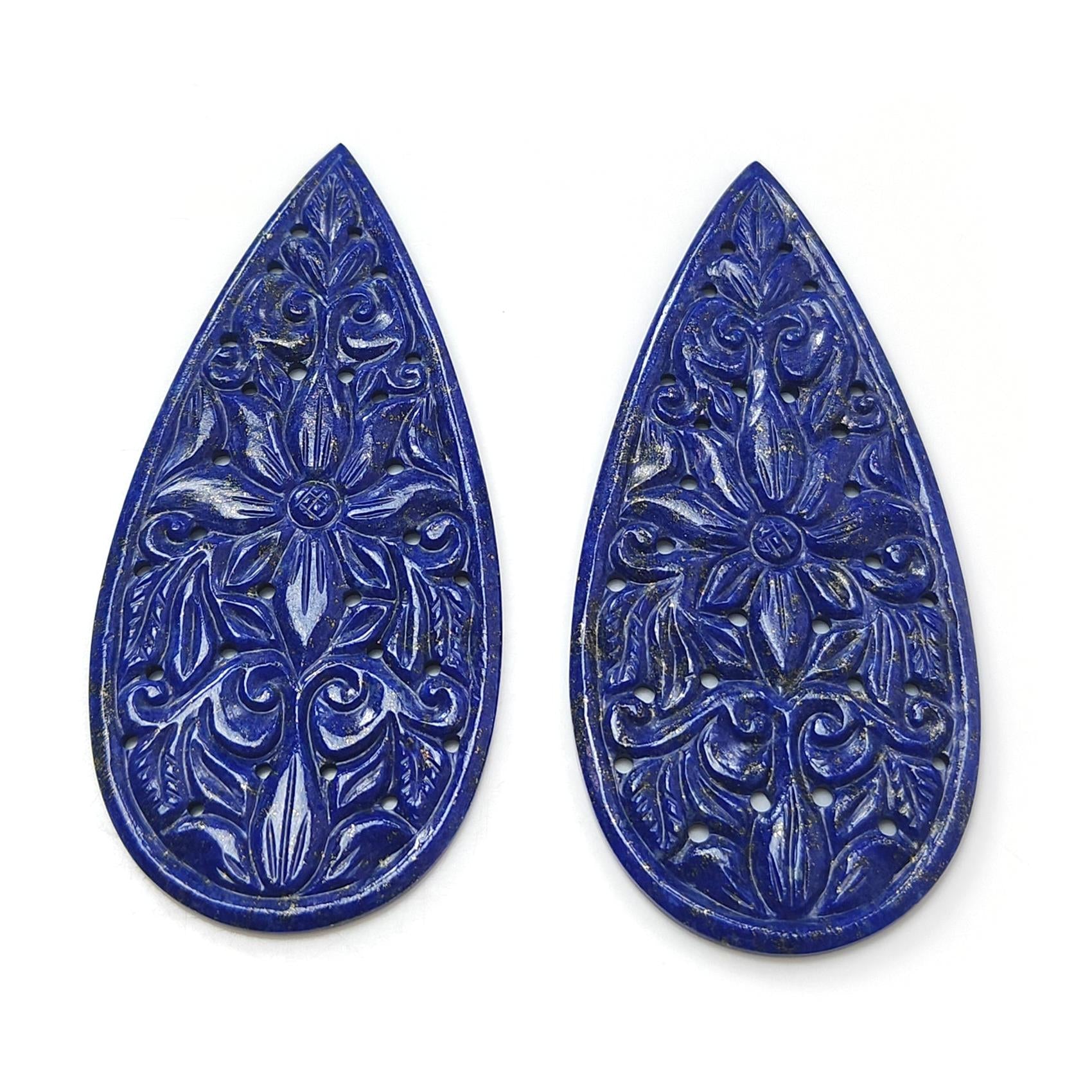 Lapis Lazuli Pear Carving