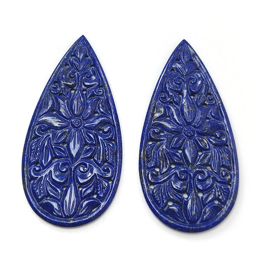 Lapis Lazuli Pear Carving
