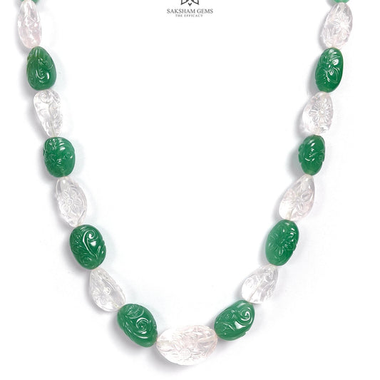 Green & Pink Rose Quartz Loose Beads 614.90cts