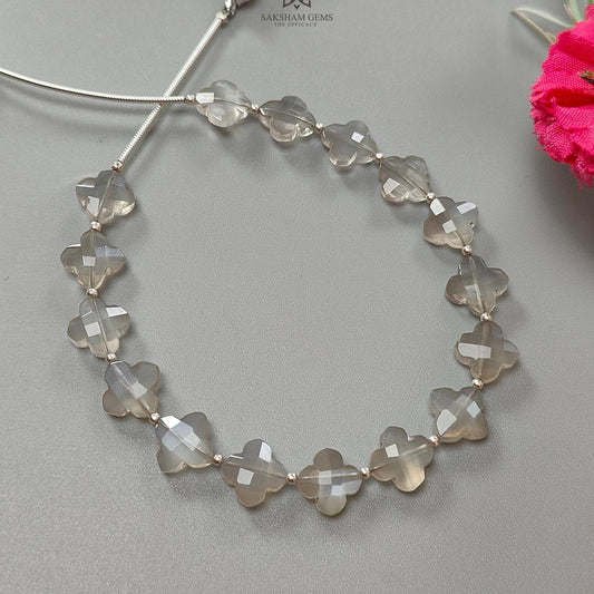 White Moonstone Faceted Loose Beads 34.10cts