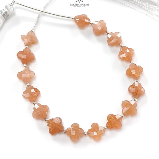 Peach Moonstone Faceted Loose Beads 33.70cts