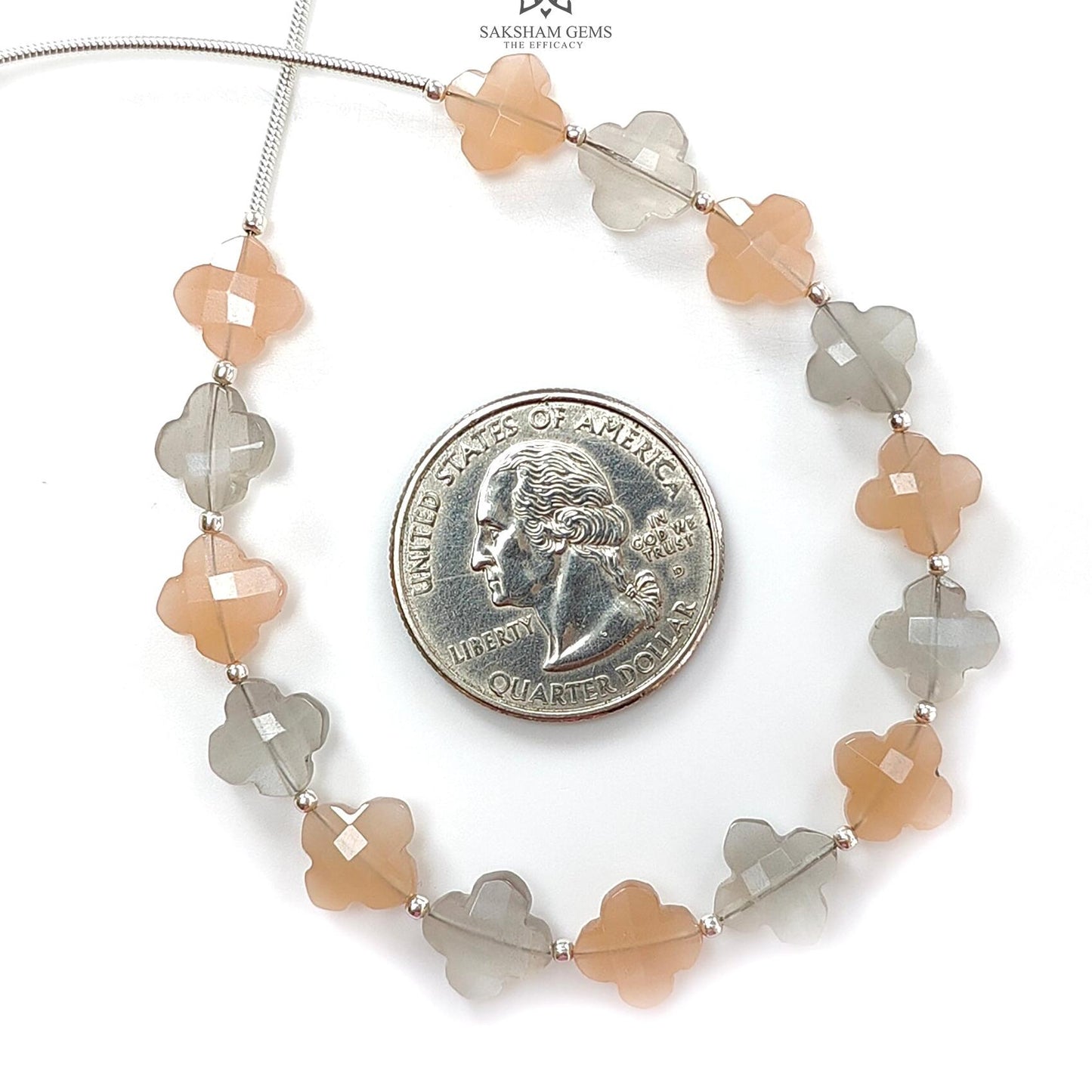 Multi Color Moonstone Faceted Loose Beads: 30.20cts Natural Moonstone Gemstone Fancy Both Side Checker Cut Beads For Jewelry 8mm 6.30"