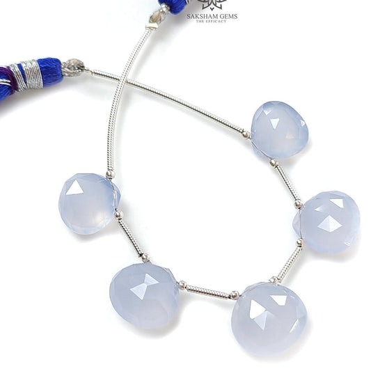 Blue Chalcedony Faceted Loose Beads