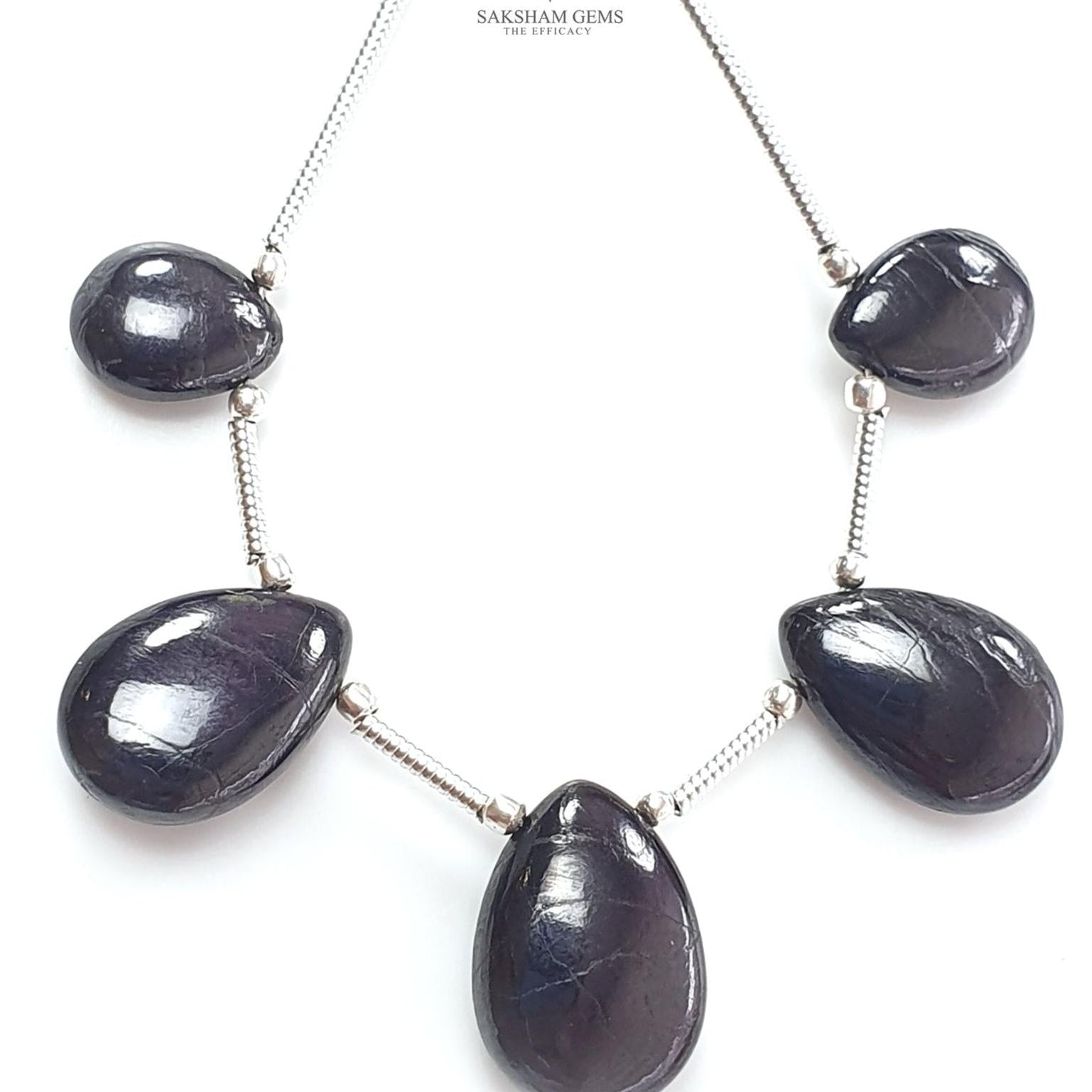 Black Purpurite Faceted Loose Beads