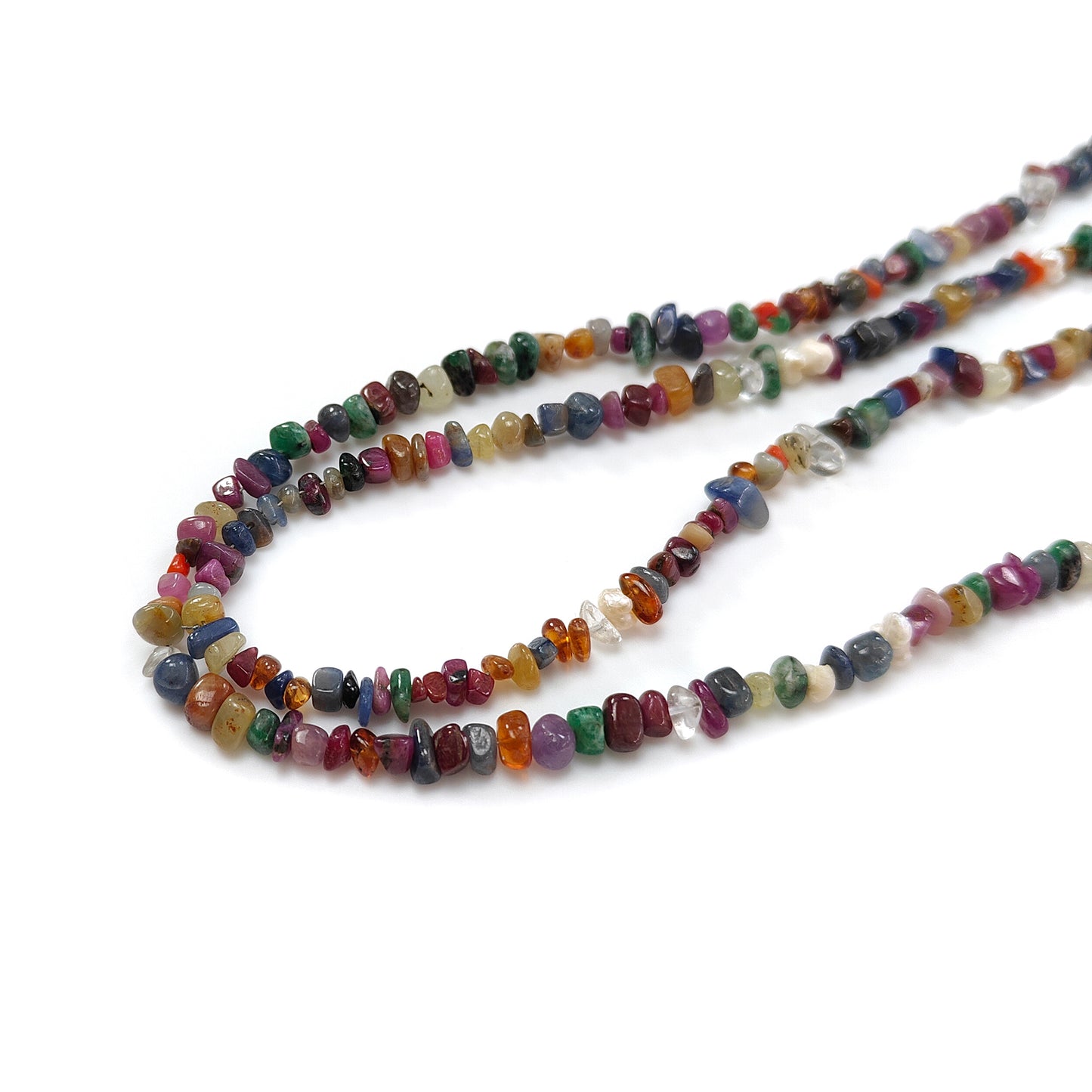 Natural Untreated Precious Gemstone NAVRATNA Multi Sapphire Fancy Pearl Coral Hessonite Emerald Ruby 165cts, 3mm - 7mm 30" Uncut Loose Beads