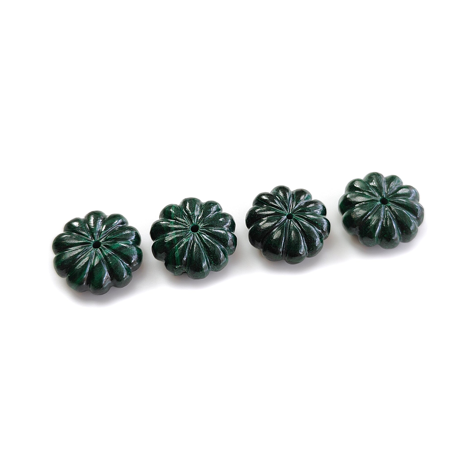 Malachite carving loose beads