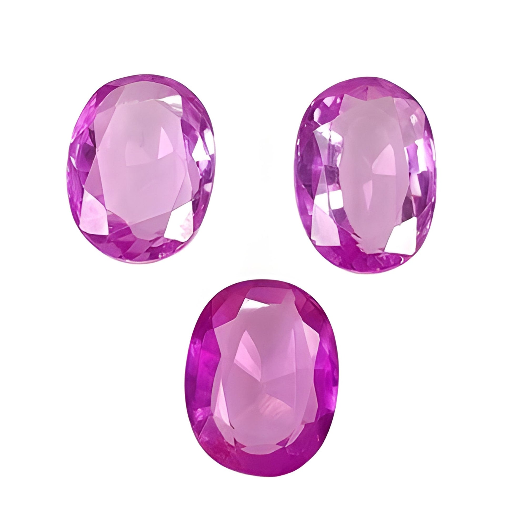 Corundum Oval Shape Factede Cut