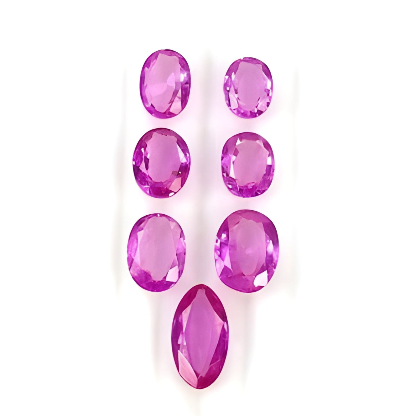 Corundum Synthetic Oval Shape Faceted Cut