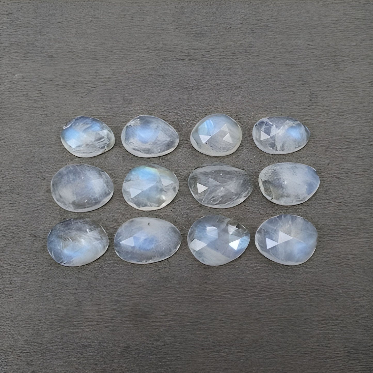 彩虹月光石花式玫瑰切割