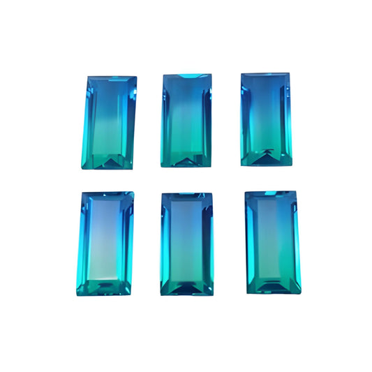 Quartz Doublet Baguette Shape Faceted Cut