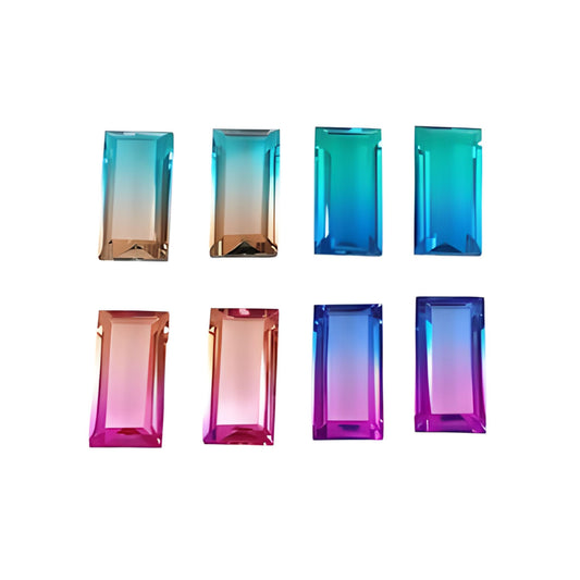 Quartz Doublet Baguette Shape Faceted Cut