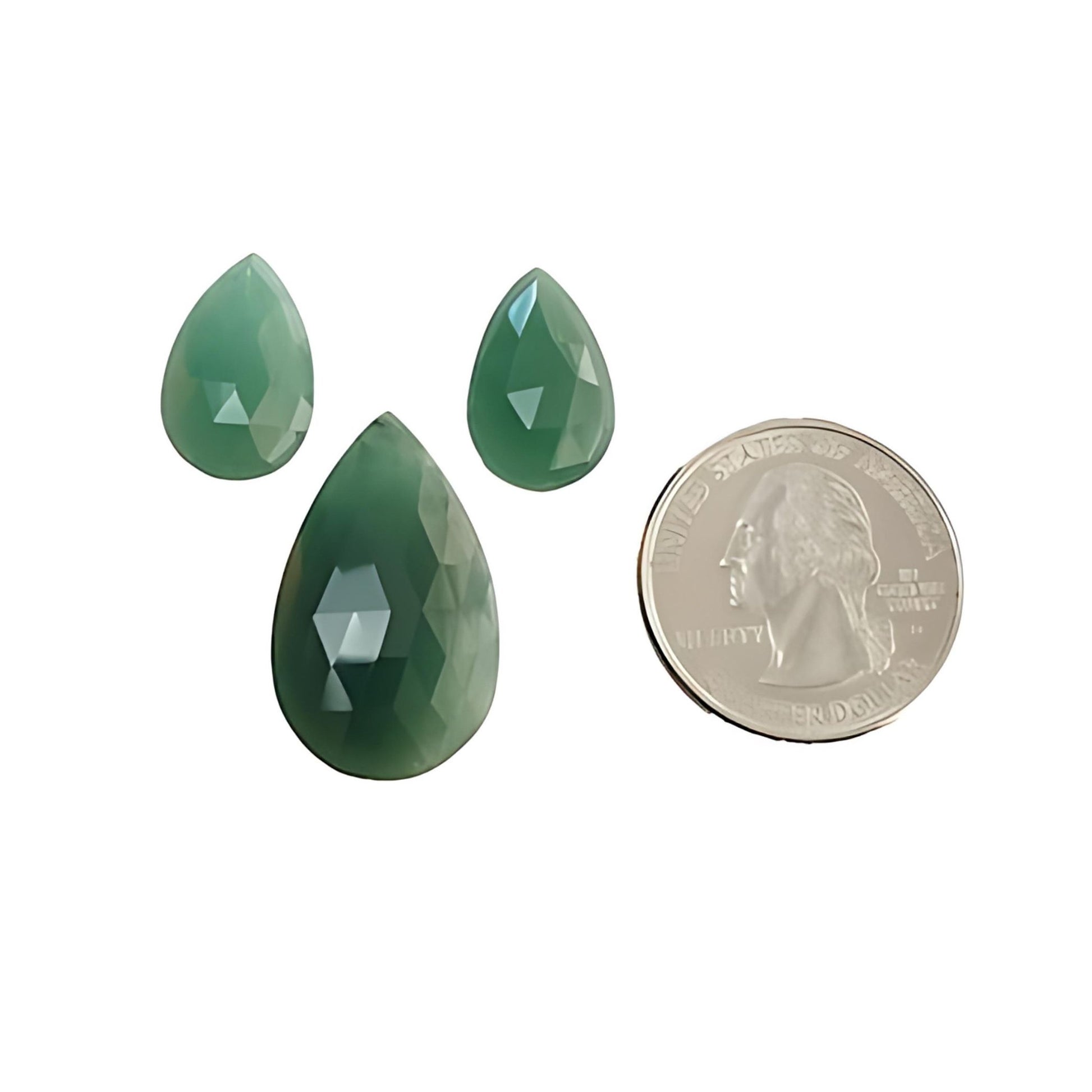 用于珠宝的绿色石英岩