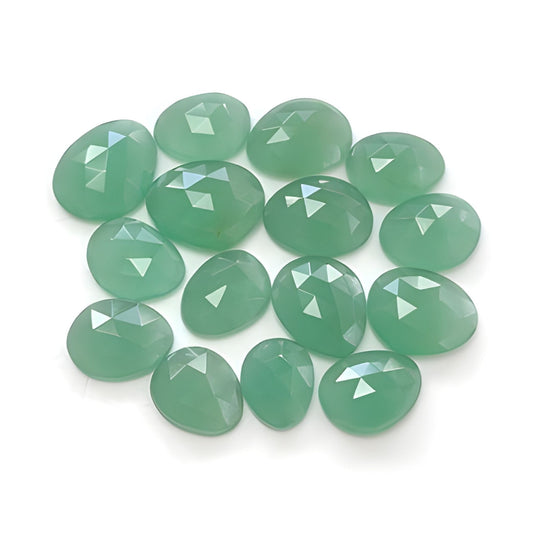 Green Quartz Fancy Shape Rose Cut