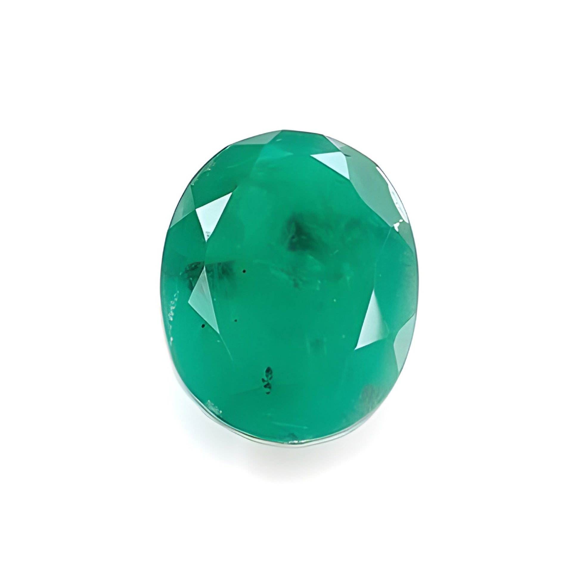 Green Quartz Assembled Oval Shape Faceted Cut