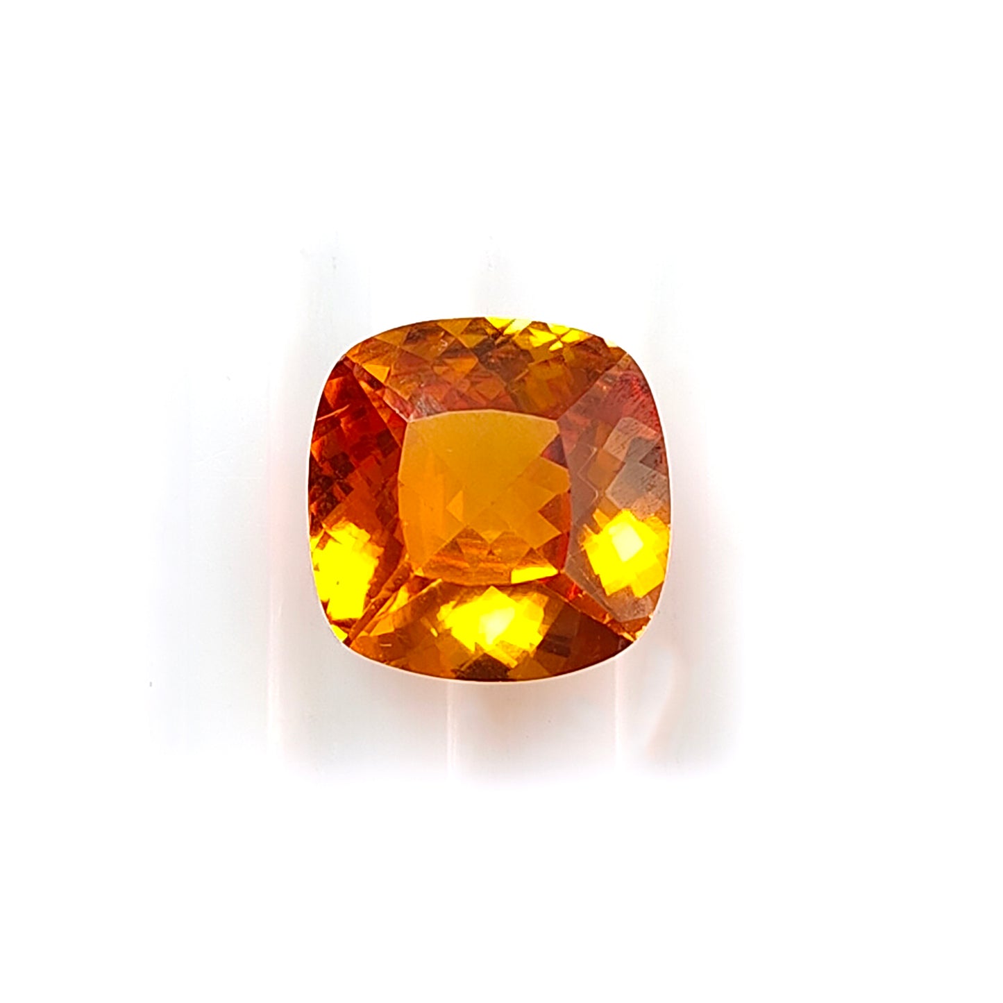Padparadscha sintética para colgante y anillo