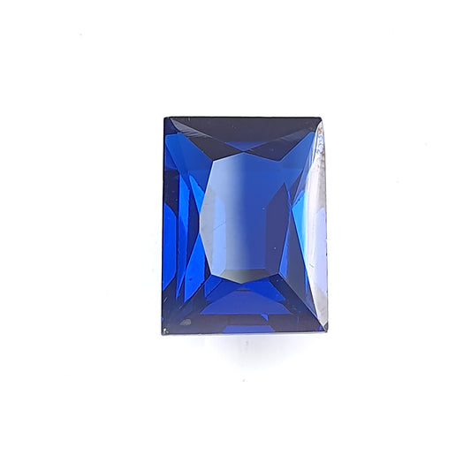 Blue Nanosital Baguette shape faceted cut