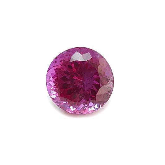 synthetic garnet round shape faceted cut