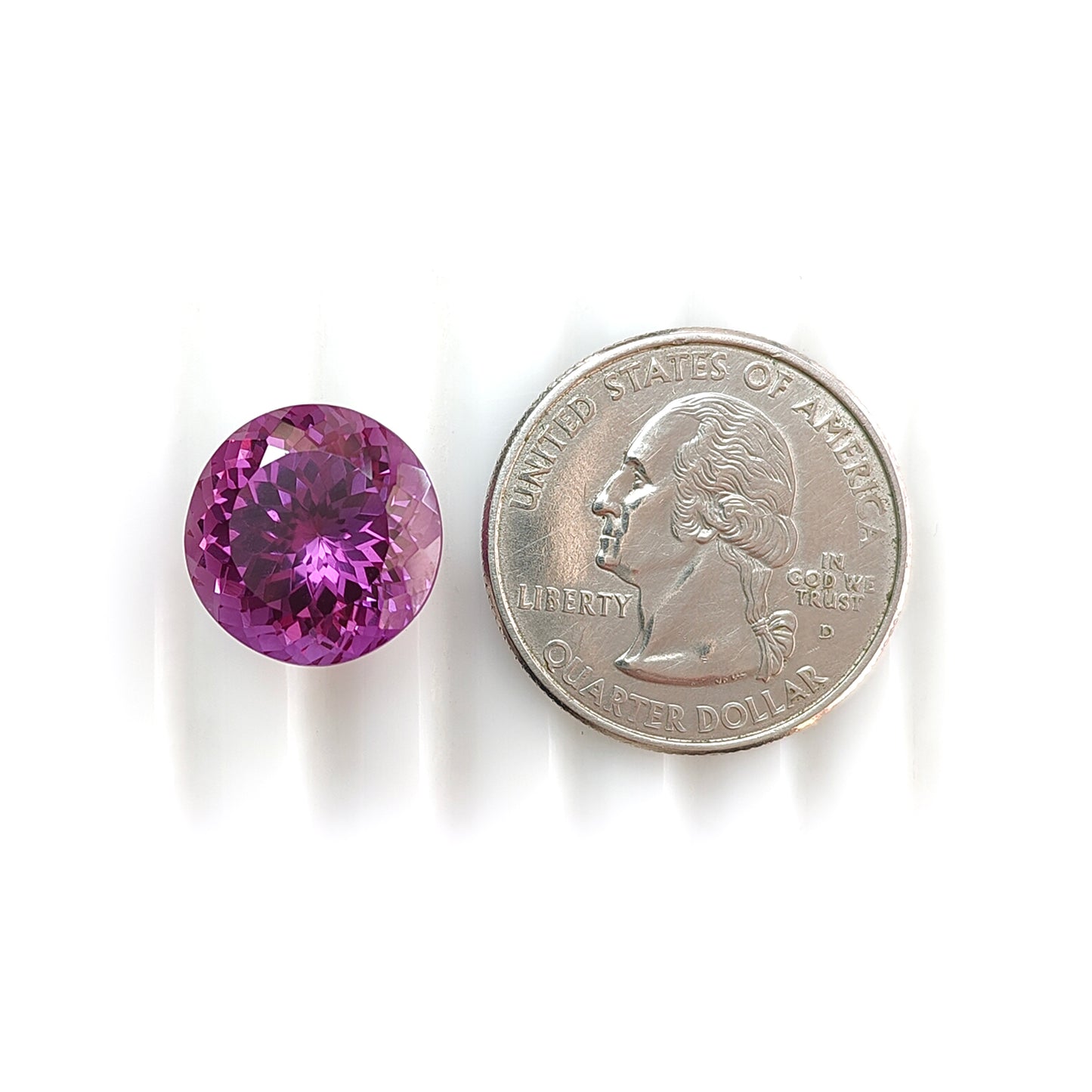 16.80cts Synthetic Manmade Garnet Gemstone Faceted Cut Round Shape 1pc