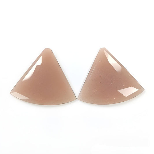 moonstone triangle shape rose cut