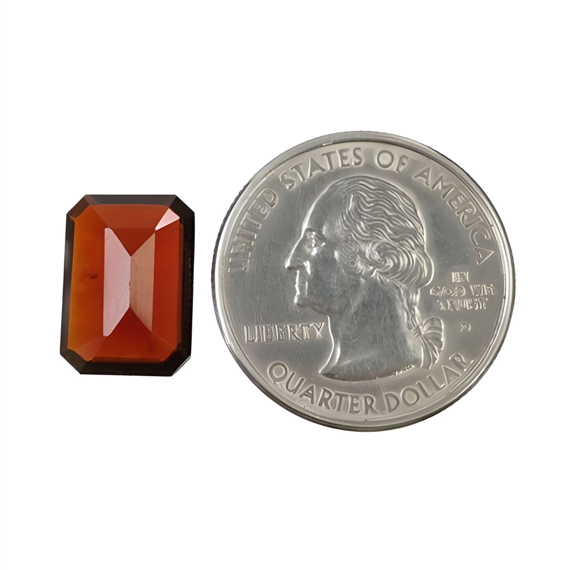 Hessonite Garnet Cushion Shape Faceted cut