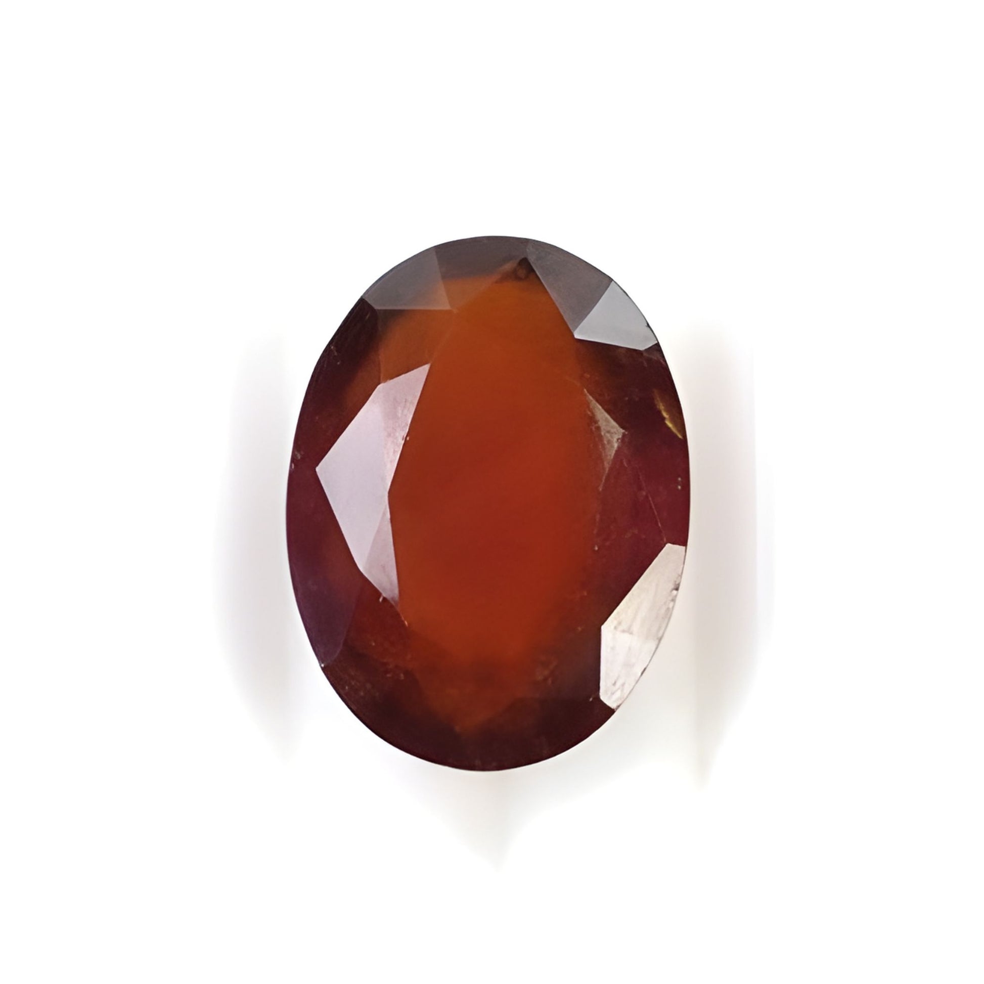 Hessonite Garnet Oval Shape Faceted cut