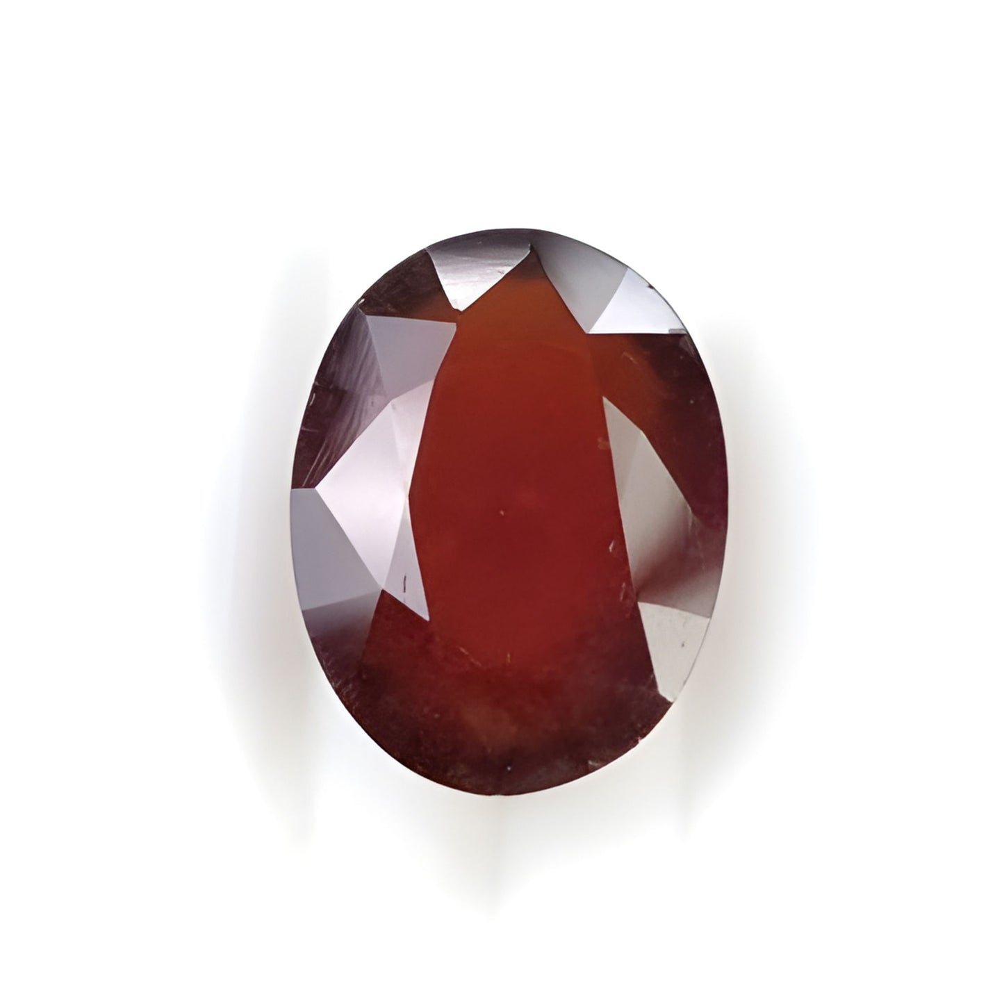 Hessonite Garnet Oval Shape Faceted cut