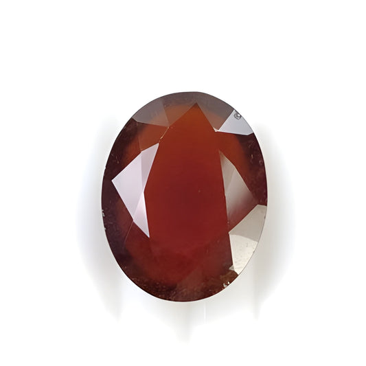 Hessonite Garnet Oval Shape Faceted cut