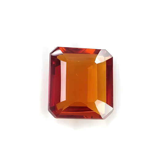synthetic Corundum cushion shape faceted cut