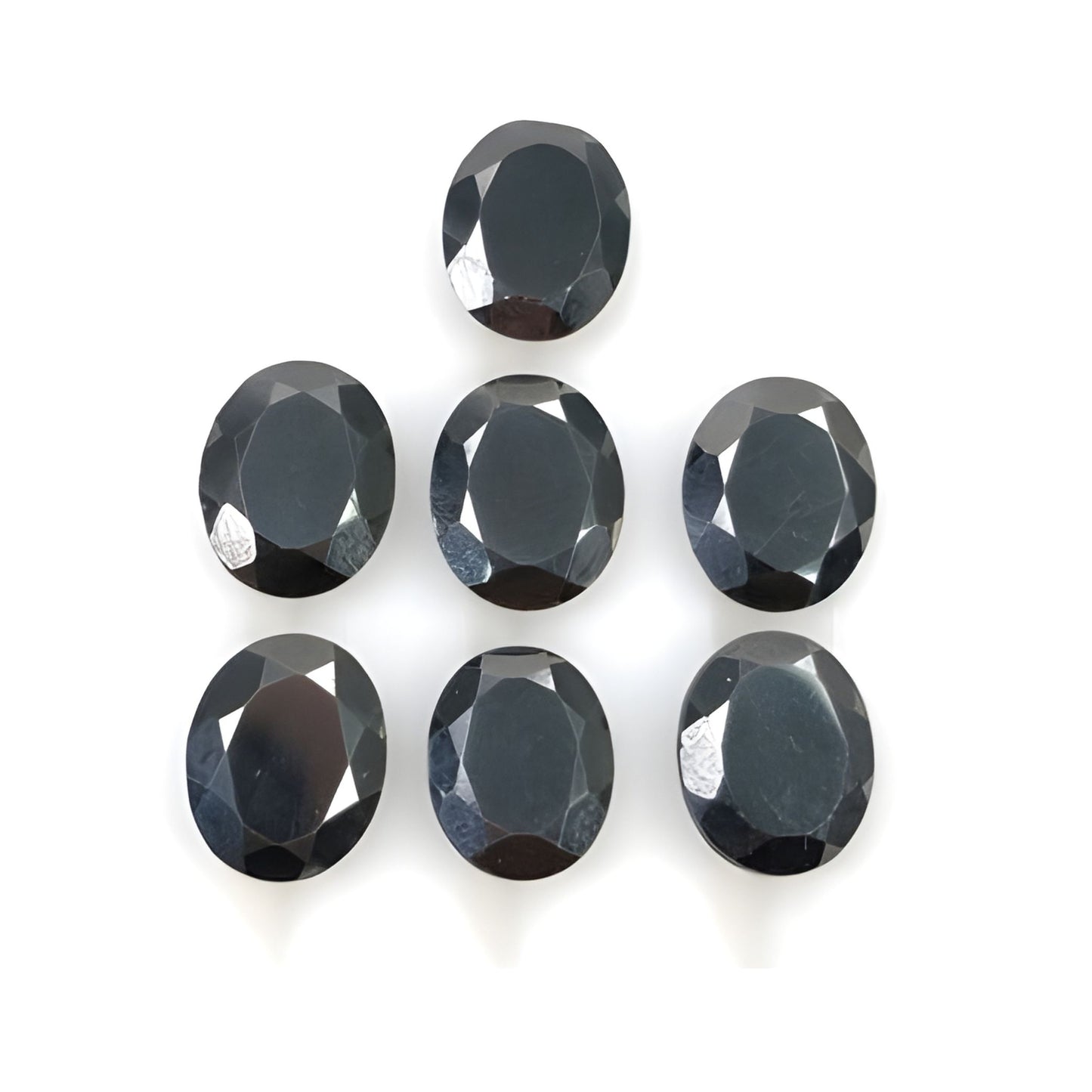 Hematite Rose Cut Oval Shape