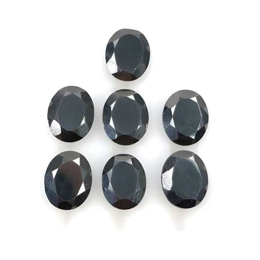 Hematite Rose Cut Oval Shape