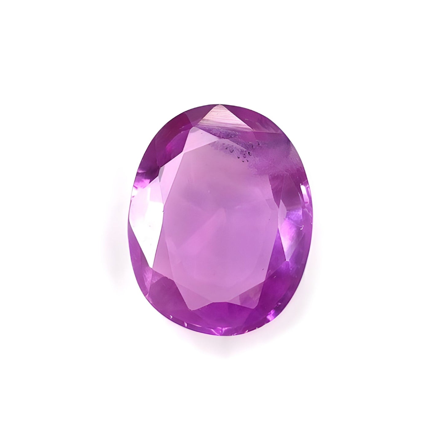synthetic manmade Corundum oval shape faceted cut