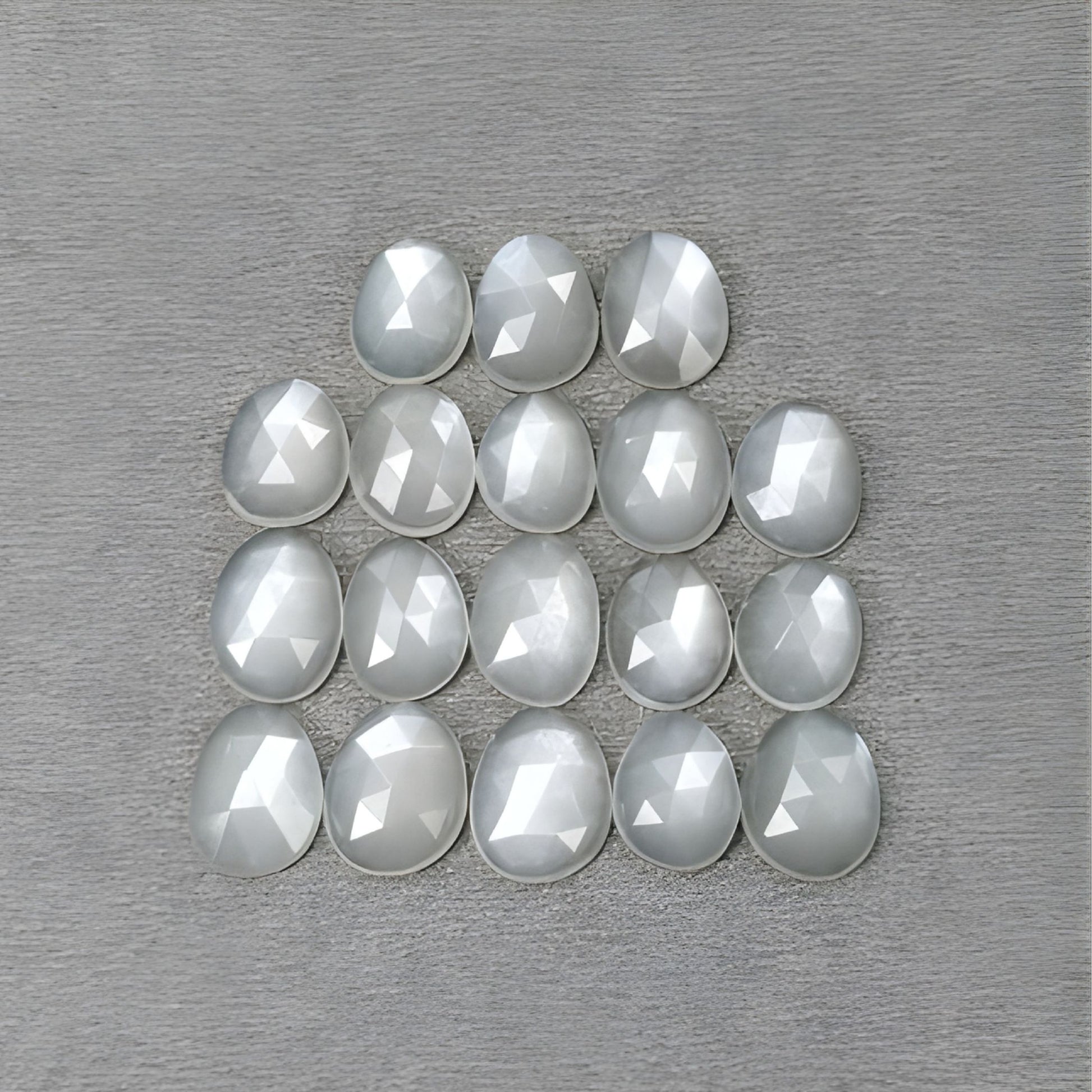 moonstone egg shape rose cut