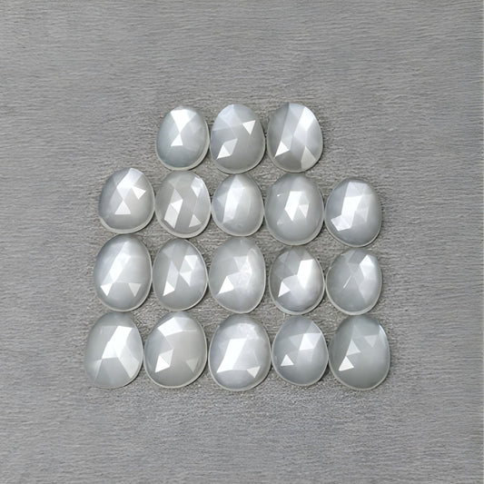 moonstone egg shape rose cut