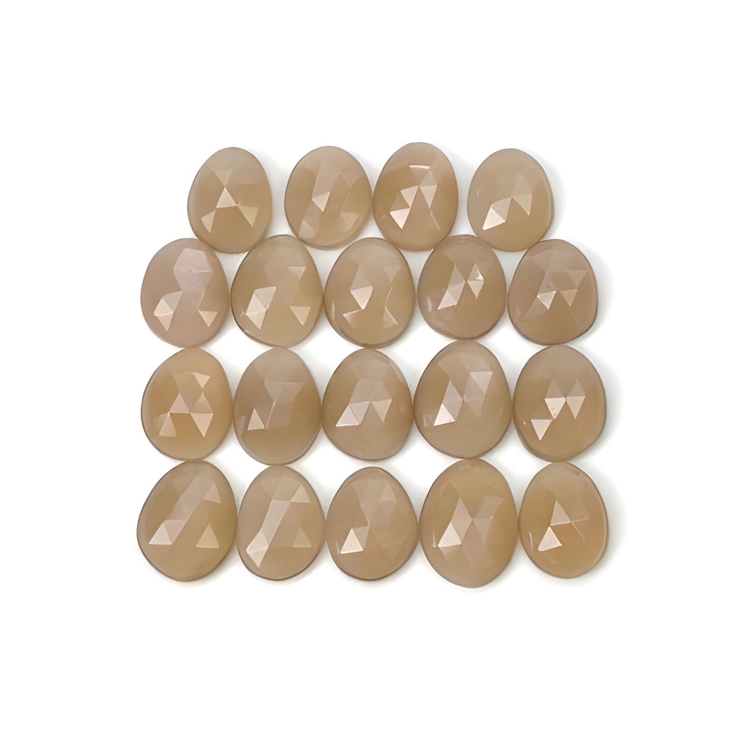 moonstone egg shape rose cut