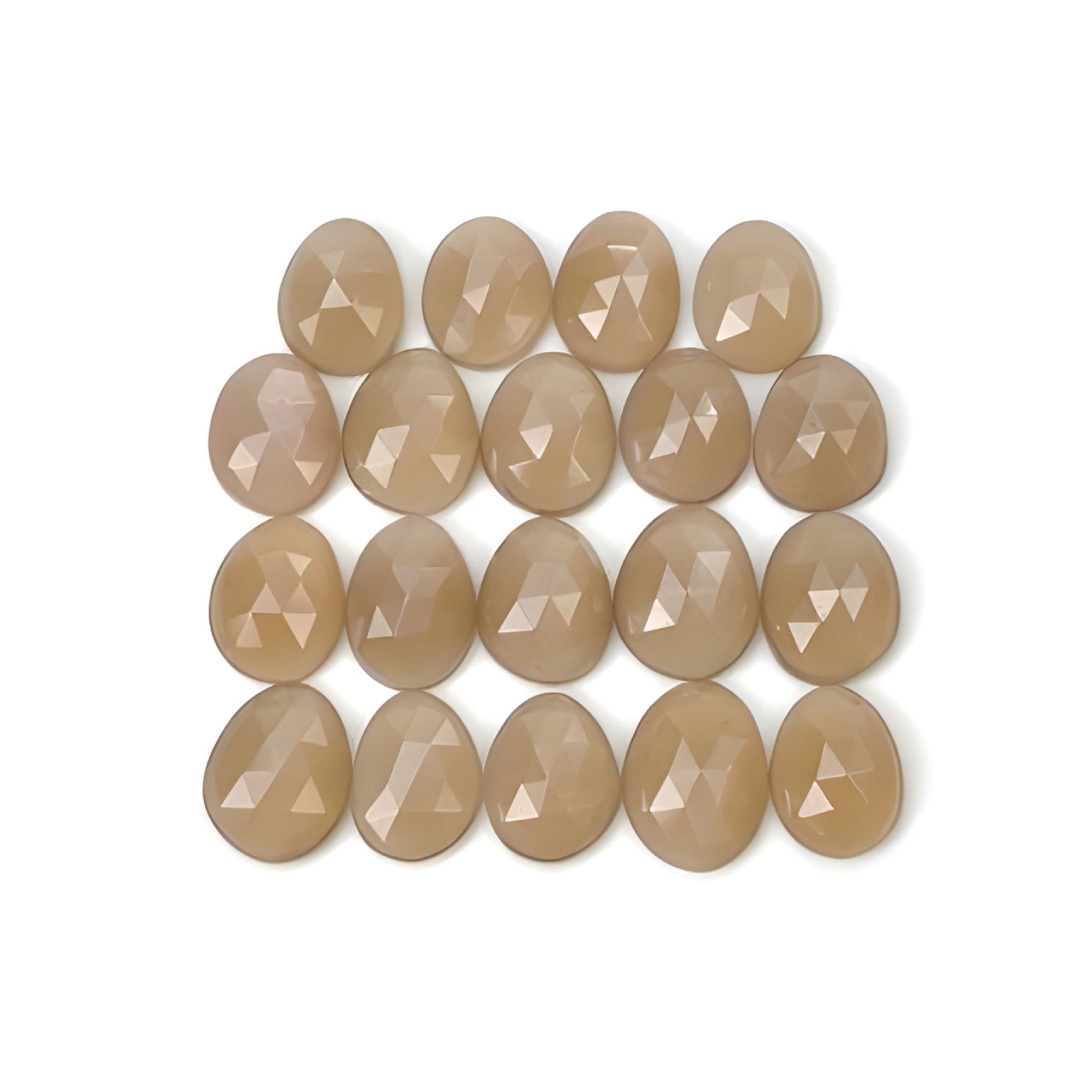 moonstone egg shape rose cut