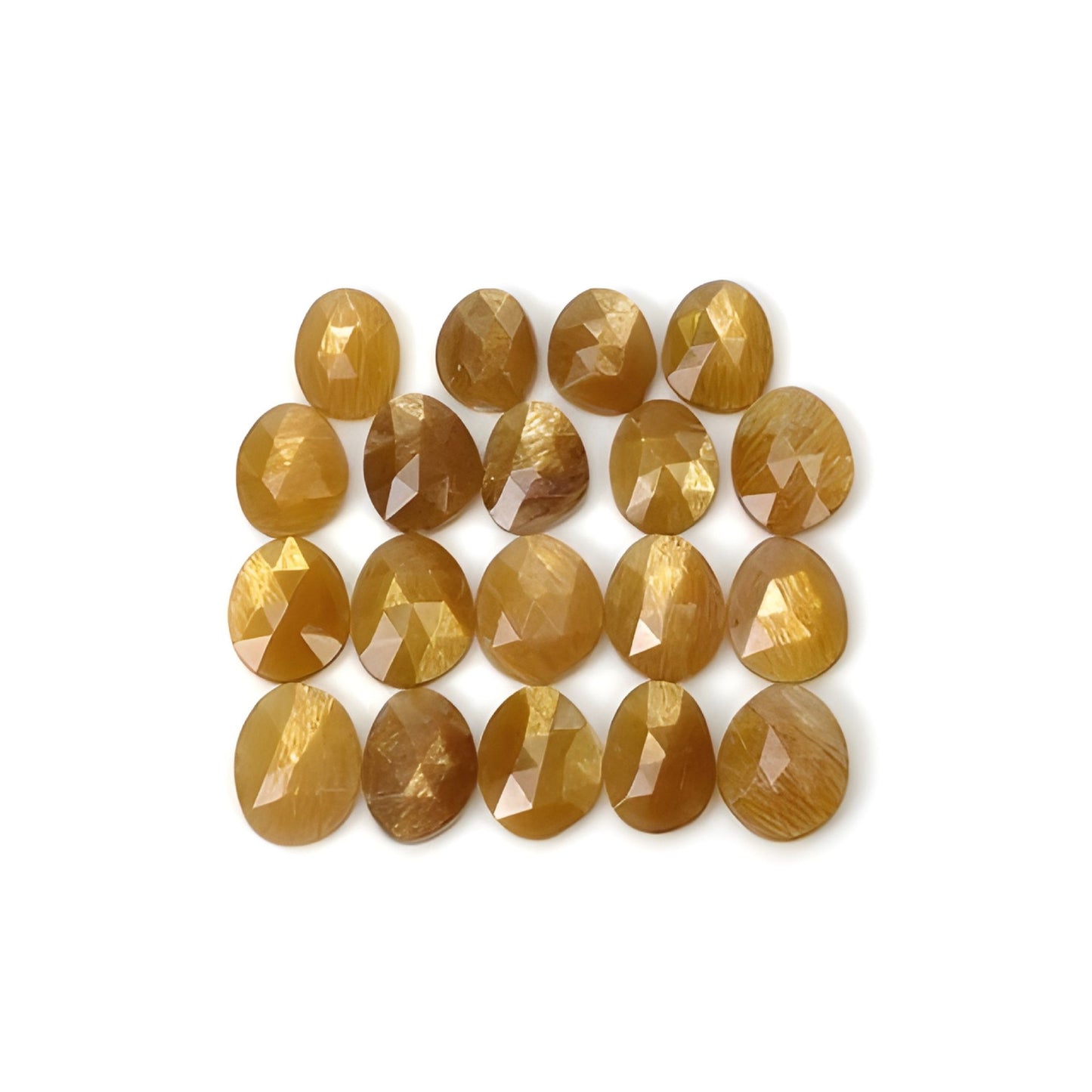 moonstone egg shape rose cut