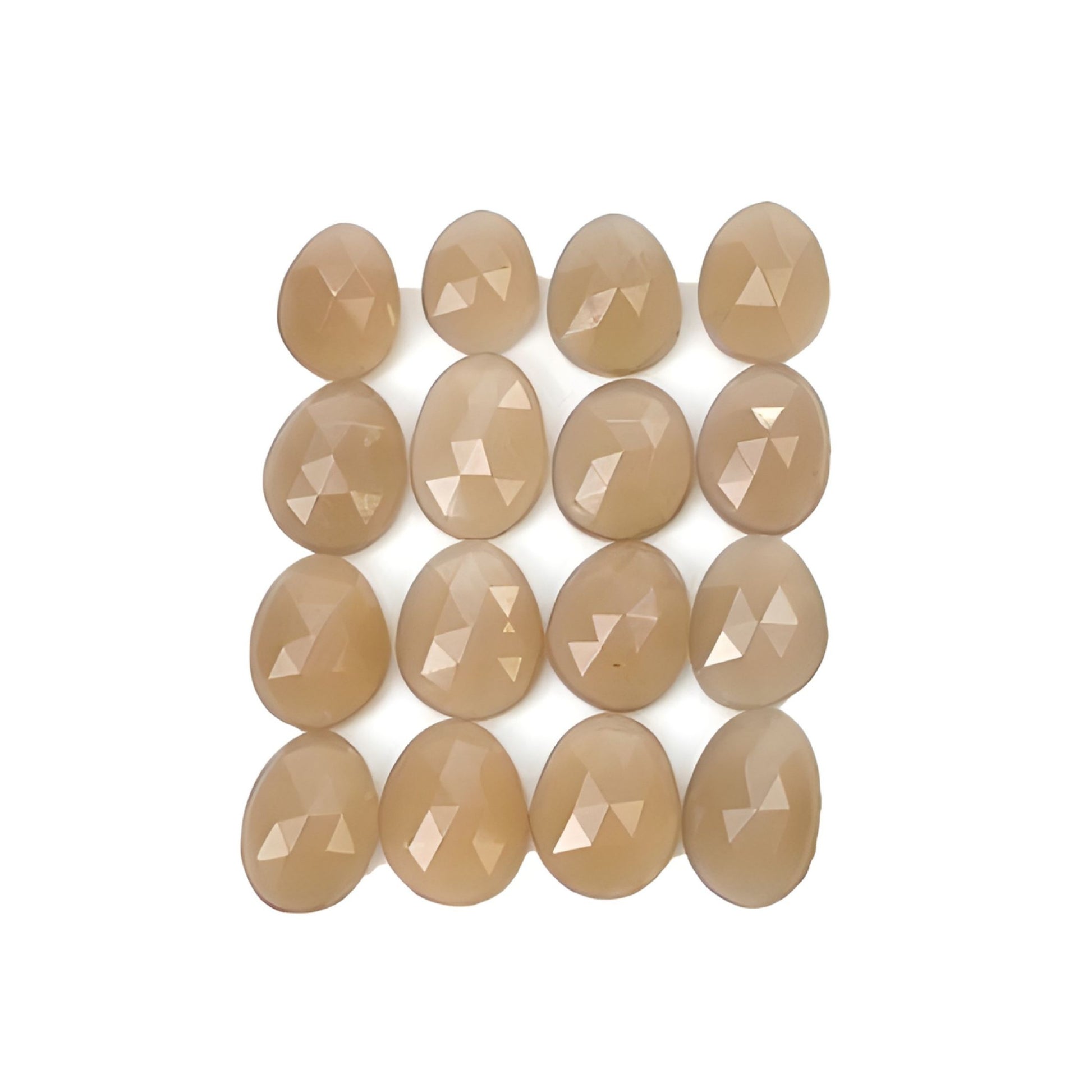 moonstone egg shape rose cut