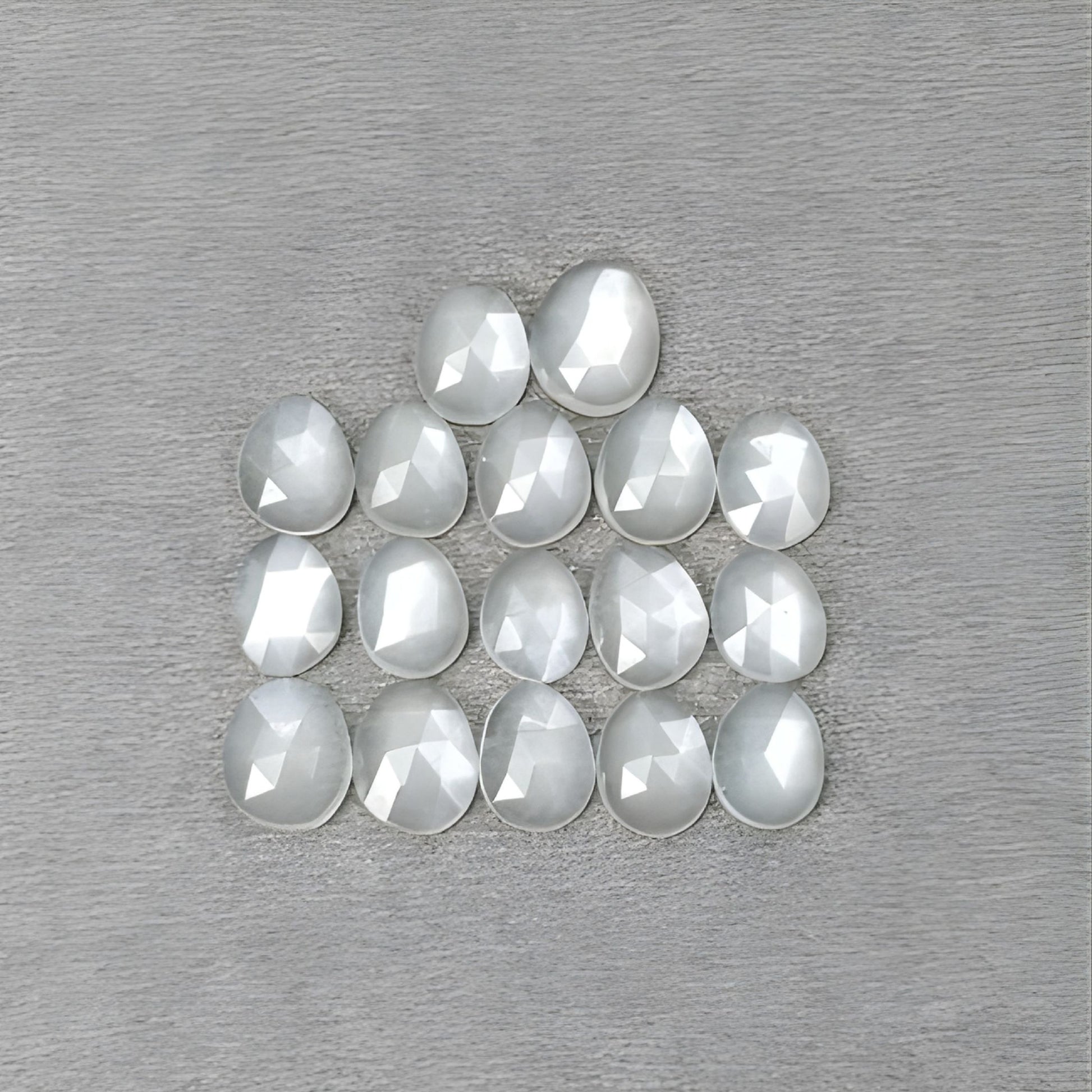 moonstone egg shape rose cut