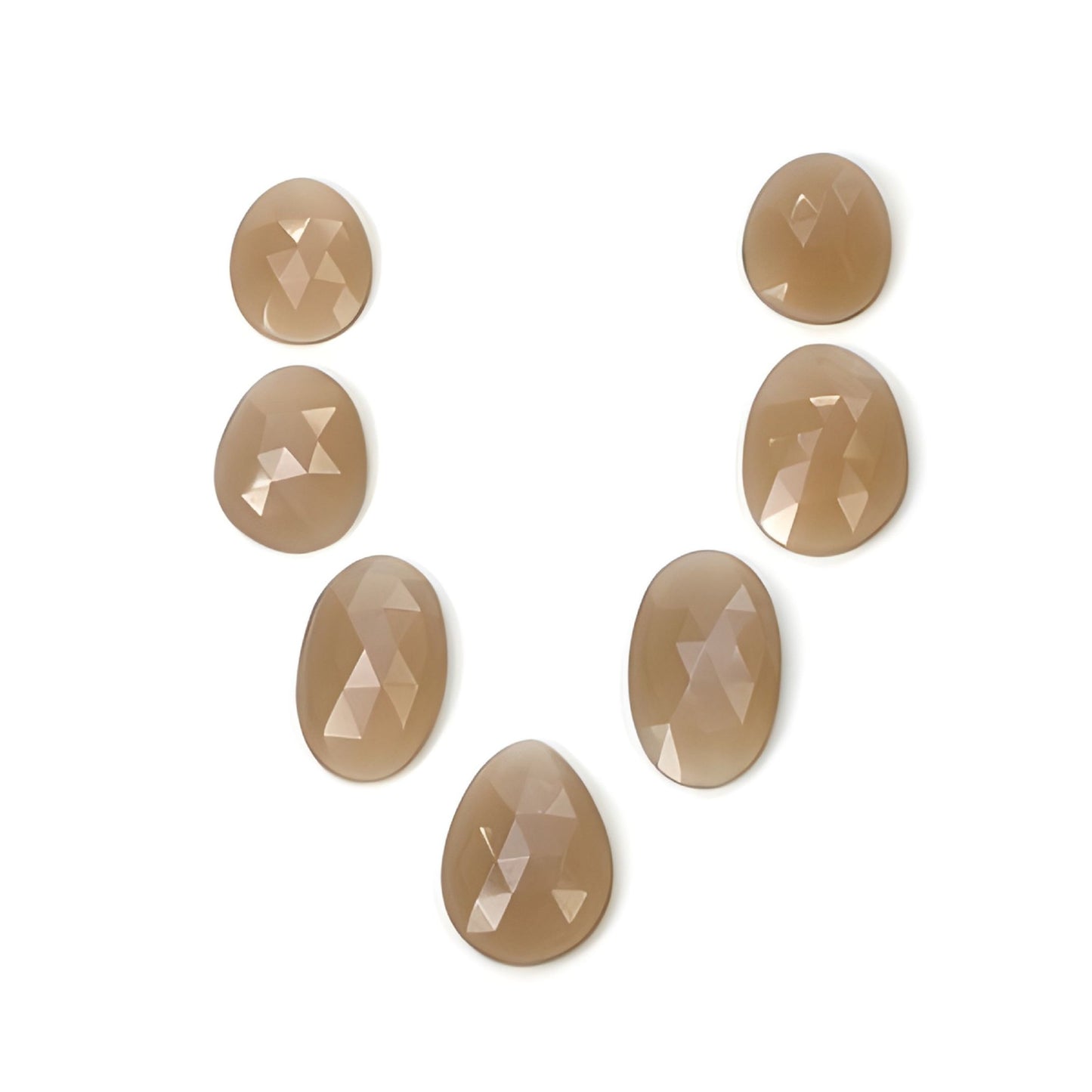 moonstone egg shape rose cut