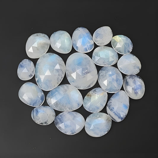 moonstone fancy shape rose cut