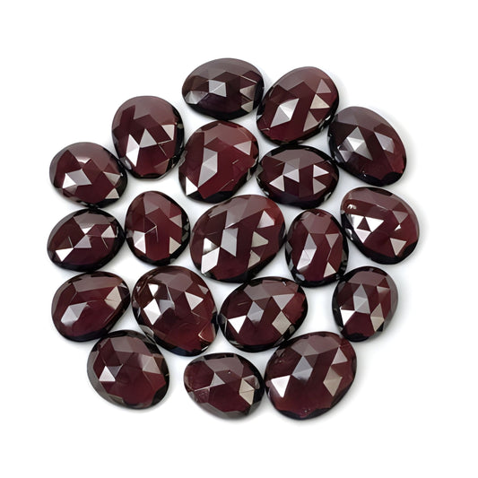 garnet fancy shape rose cut