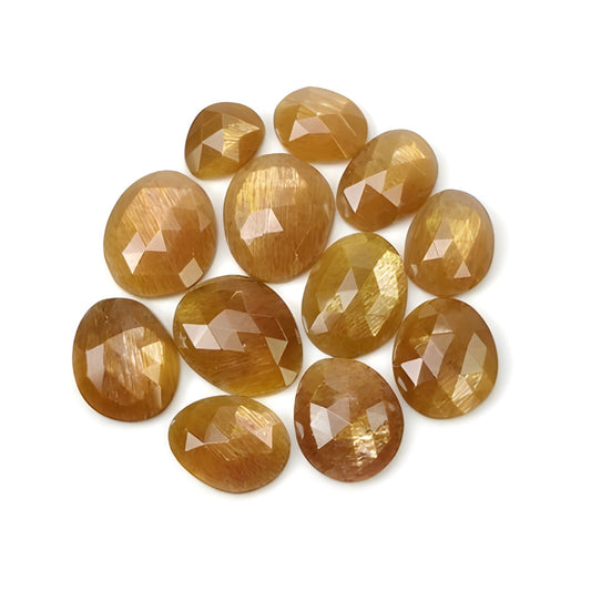 moonstone egg shape rose cut