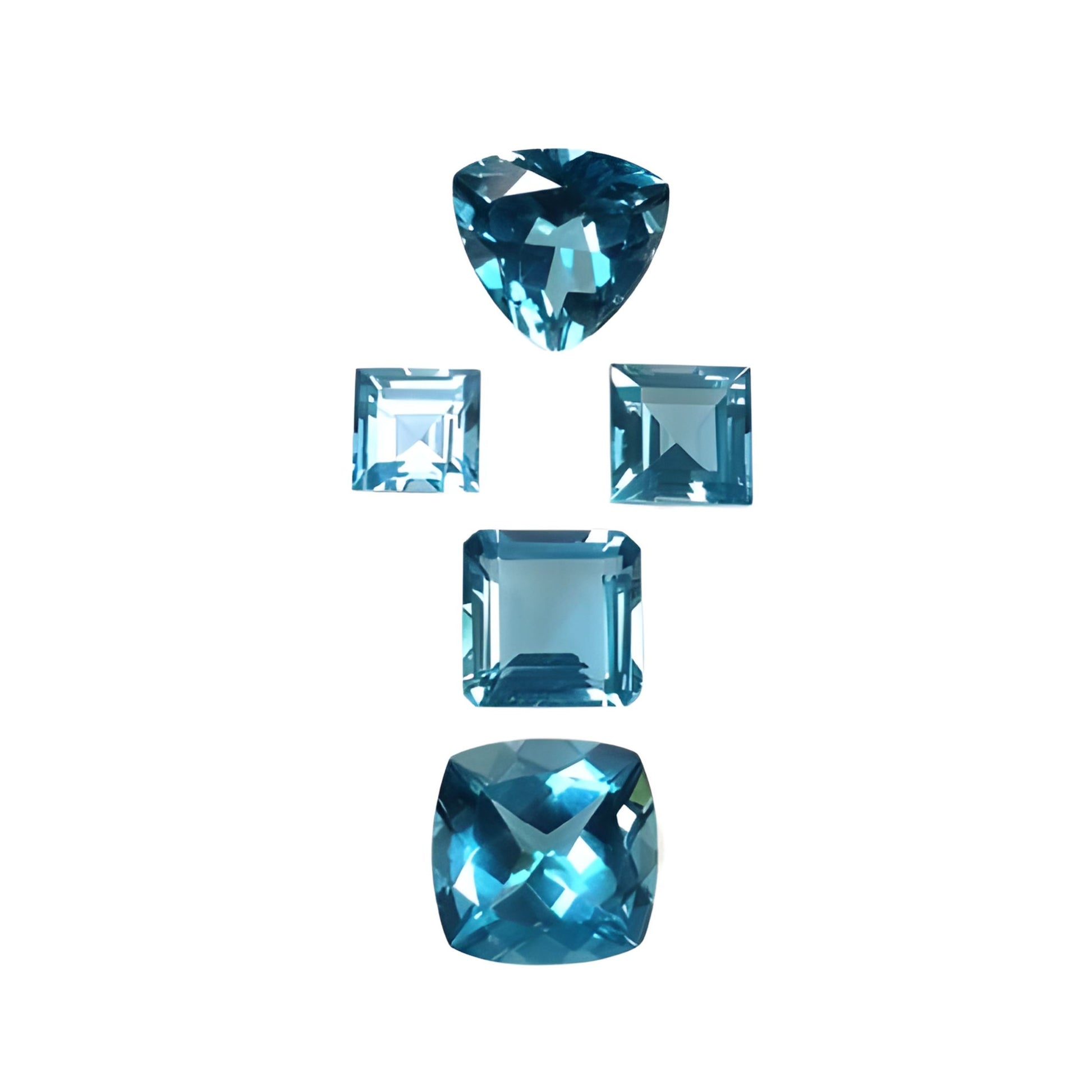Nanosital Cushion, Triangle Shape Faceted Cut