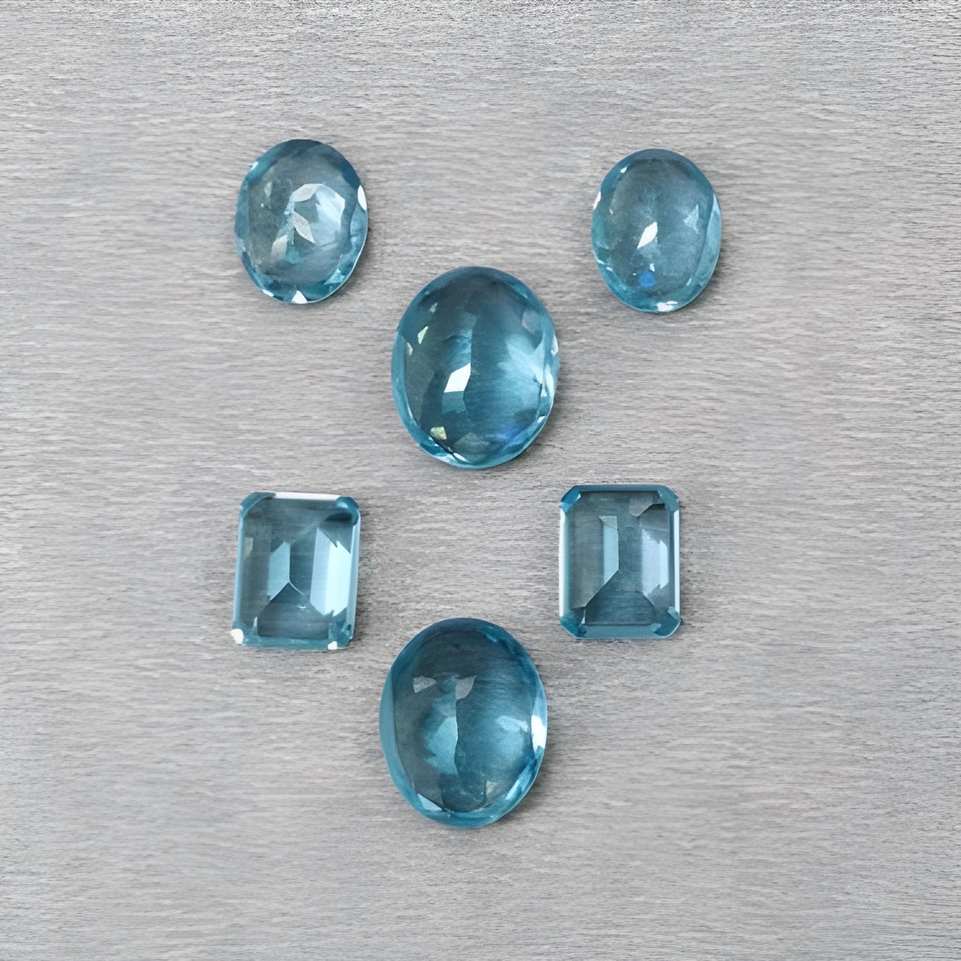 ナノシタルクッション、オーバルシェイプファセットカット