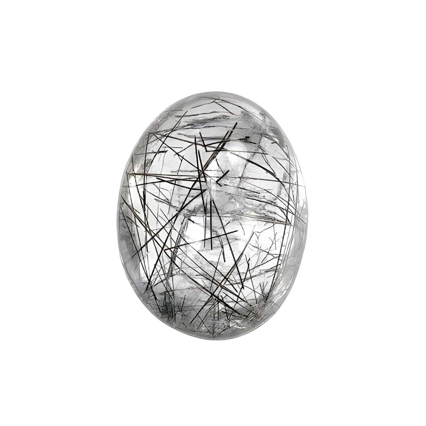 rutile quartz oval shape cabochon