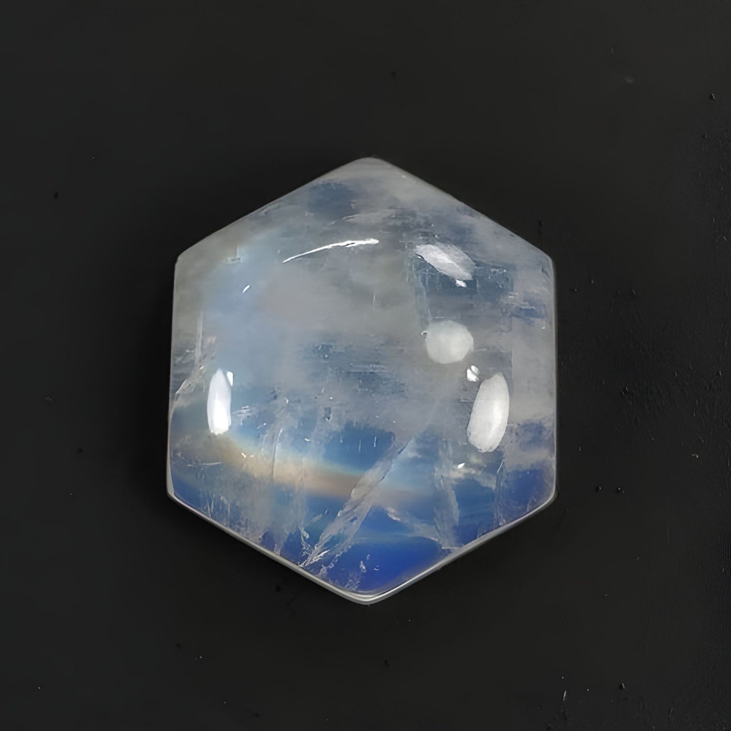 rainbow moonstone cabochon gemstone
