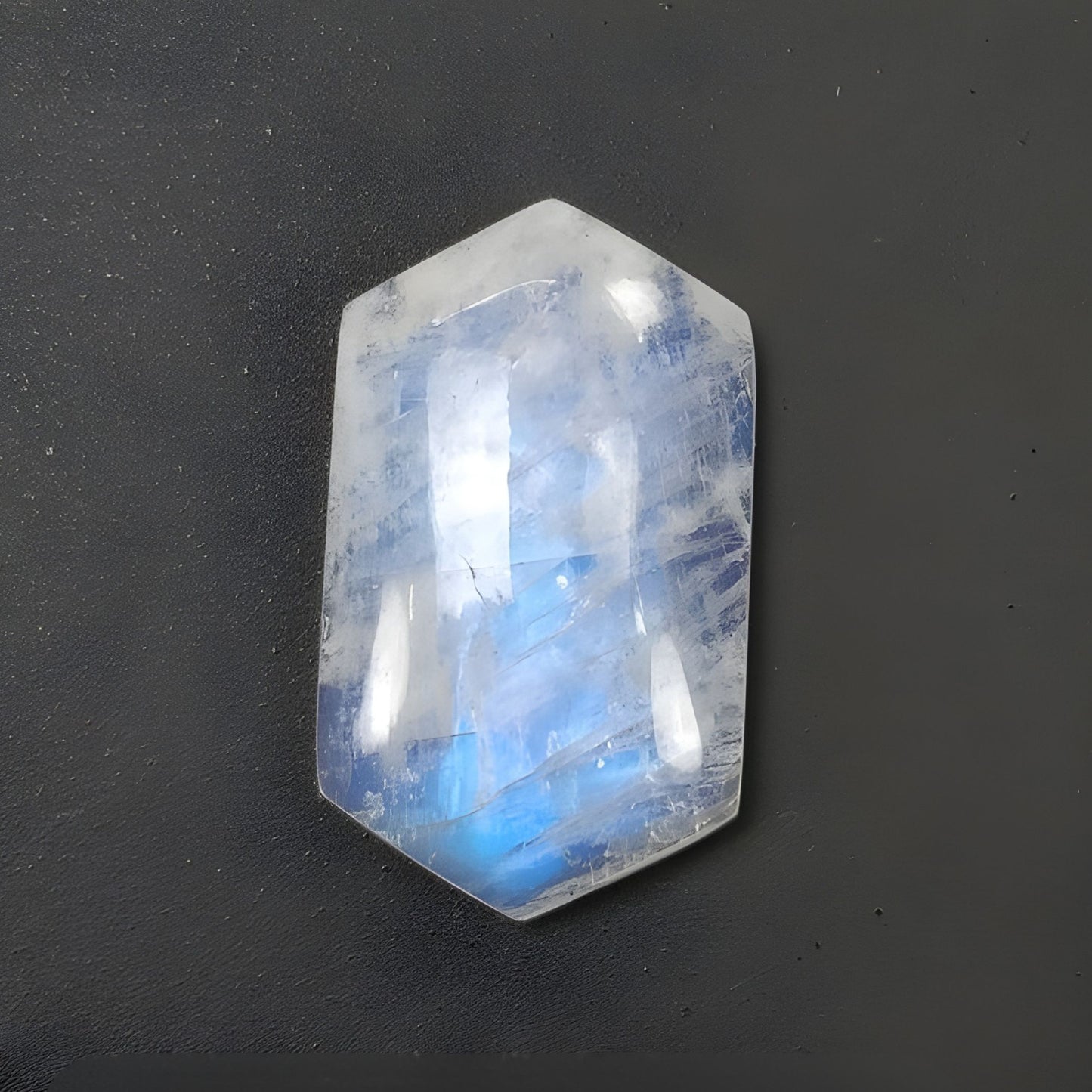 moonstone hexagon shape cabochon