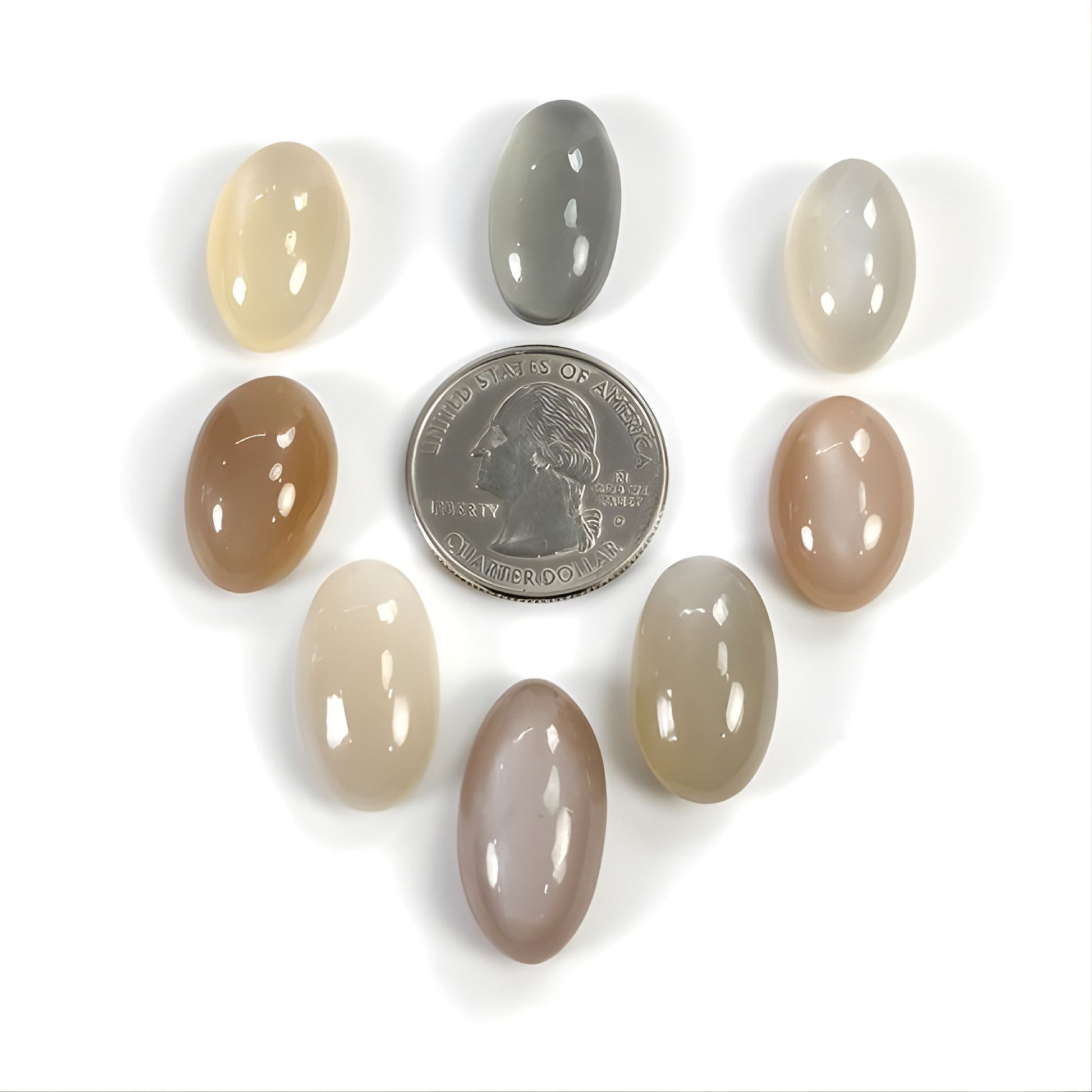 天然未经处理的月光石